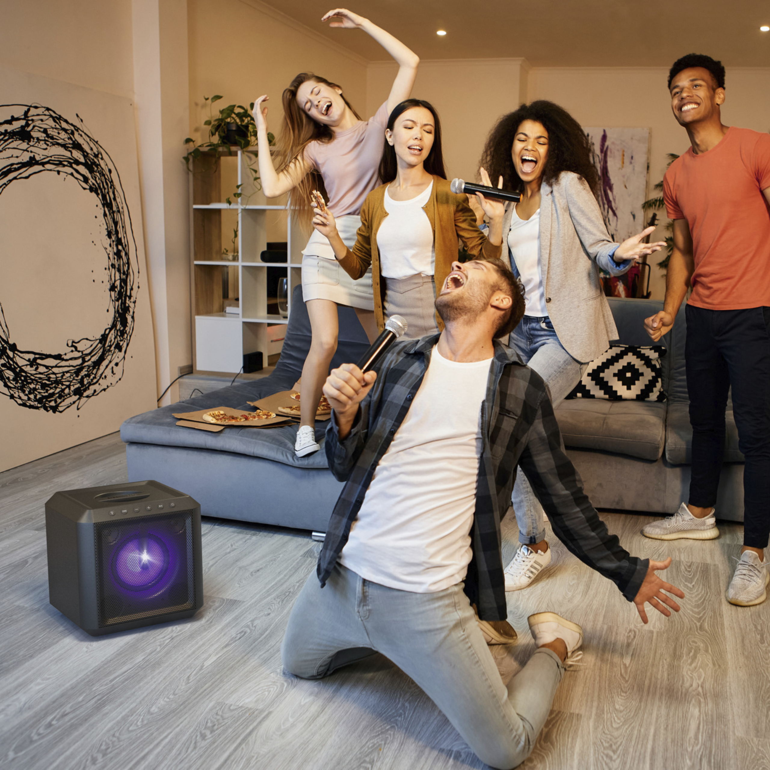 Dual-Mic Advanced Karaoke Station: